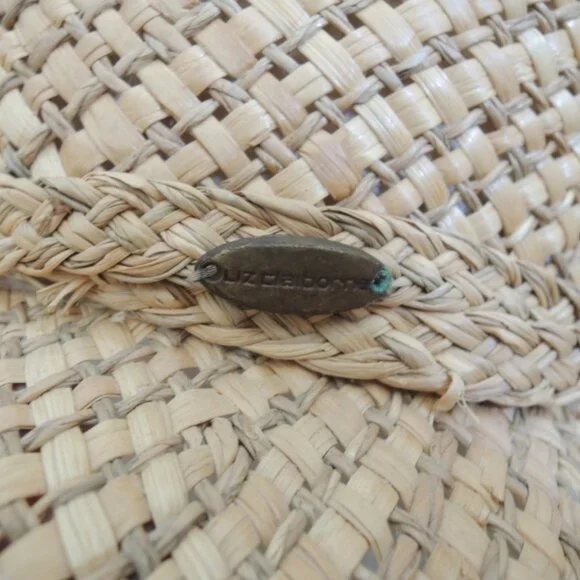 Ladies Sun Hat Liz Claiborne Woven Straw Hat Natural Tan Fiber w/Wide Brim NWOT - Picture 5 of 8